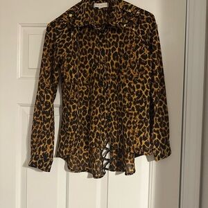 Nicki Minaj Bold Leopard Print Blouse